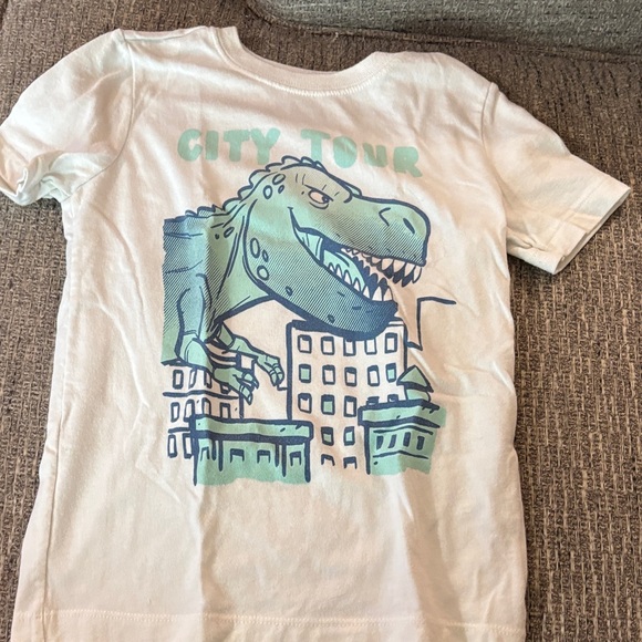 OshKosh B'gosh City Tour Dinosaur Tee - White and Blue - Picture 1 of 1